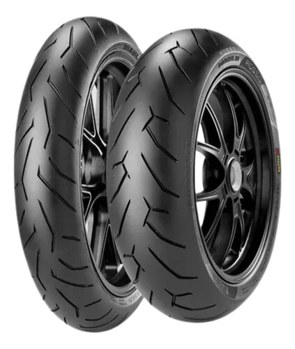 Par Pneu Moto 110/70-17 + 140/60-17 Diablo Rosso 2 Pirelli