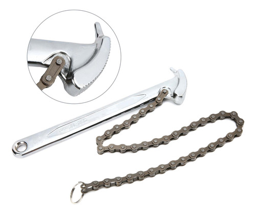 Llave De Cadena De 9 Pulgadas, Ajustable, Con Trinquete Reve