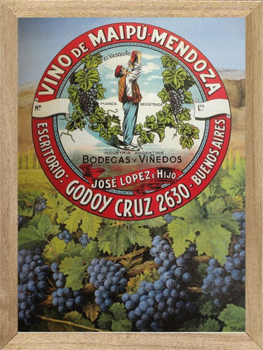 Vinos López, Cuadro, Bebida, Poster, Publicidad        M591