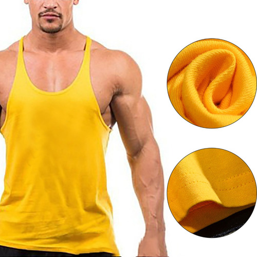 Playera Para Hombre Gym Camiseta Sin Estampado