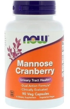 Now Foods D Mannose (d-manose) & Cranberry 90 Veg Capsules 