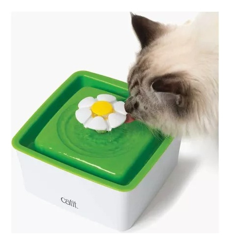 Bebedero Mini Catit Flower Fountain Para Gatos 1,5 Litros