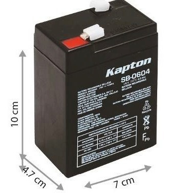 Bateria Recargable De 6v 4 Amp Kapton