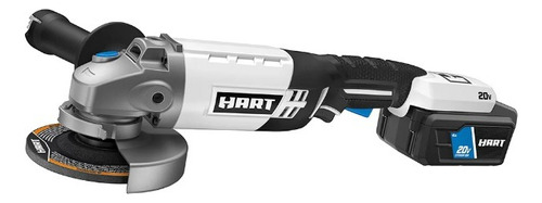 Hart Amoladora Angular Inalámbrica De 20 V Bateria Incluida Color Blanco y Negro Frecuencia 50