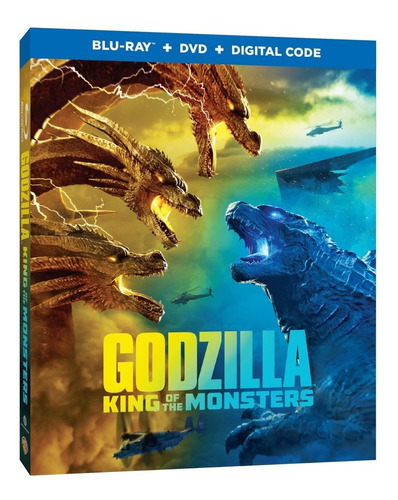 Godzilla King Of The Monsters Blu Ray + Dvd Importado Stock