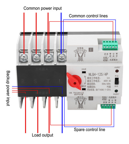 Transferencia De Potencia Automática Montada En Riel Din, 4
