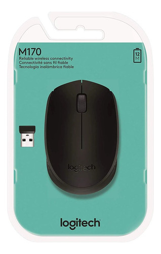 Imagen 4 de 6 de Mouse Inalambrico Logitech M170 Optico 1000dpi Negro