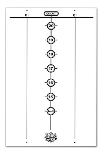 Dry Erase Dart Scoreboard - Reusable Whiteboard Score T...