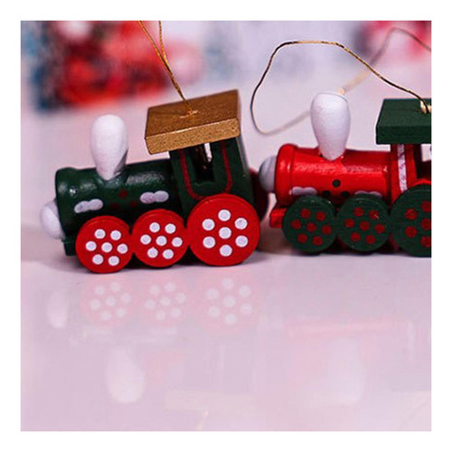 6x Juego De Juguetes De Tren De Navidad Colgante De Árbol