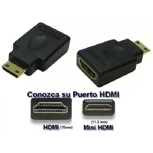 Adaptador Conversor Hdmi A Mini Hdmi Con Contactos Dorados