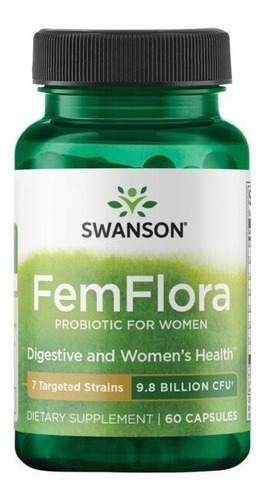 Swanson | Femflora Probiotic Women | 9.8billioncf I 30 Caps