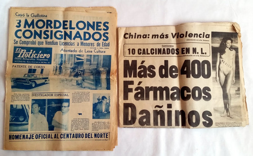 Periódicos El Noticiero Año 1965 / 2a De Ovaciones Año 1989