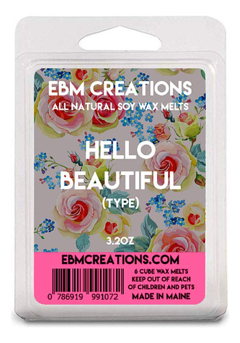 Hello Beautiful (tipo) - Melts De Cera De Soja Natural Perfu