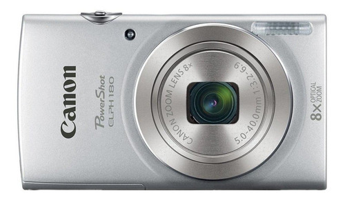  Canon PowerShot ELPH 180 compacta color  plateado