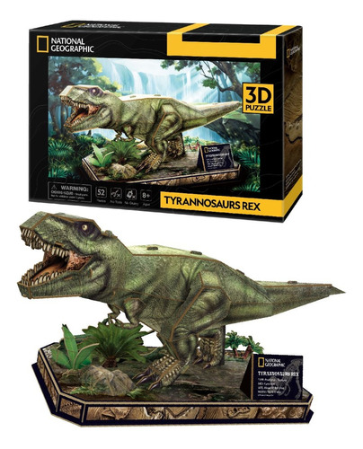 Rompecabezas 3d National Geographic Tyranosur Rex Wabro 7347