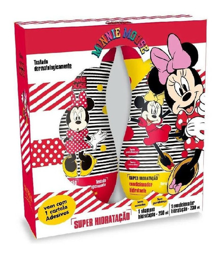 Kit Hora Do Banho Shampoo E Cond Hidratados Minnie Mouse 