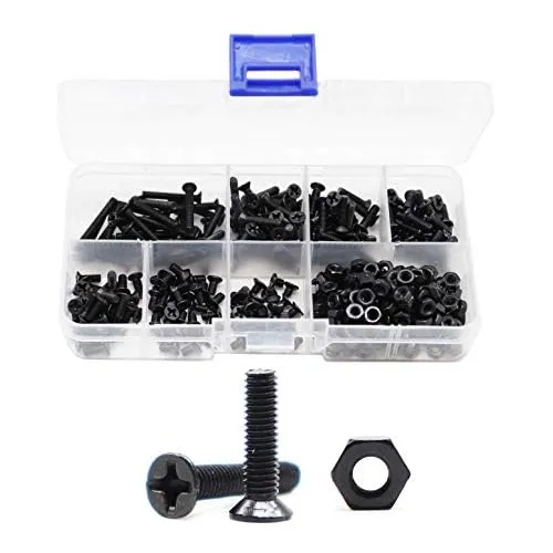 360 Piezas M3 X 4 Mm / 6 Mm / 8 Mm / 10 Mm / 12 Mm / 16...