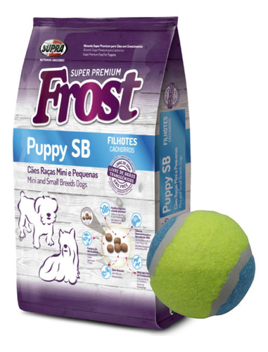 Alimento Frost Perro Cachorro Raza Pequeña 2,5 Kg + Regalo