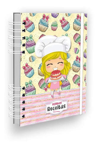 Caderno De Receitas Minhas Receitas Cabelinho Loiro