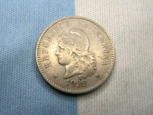 Argentina Niquel 10 Centavos 1930