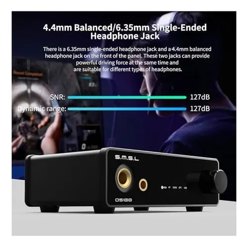 Smsl Ds100 Mqa Mqa-cd Dac Auriculares Amp Cschip 635 Mm Y
