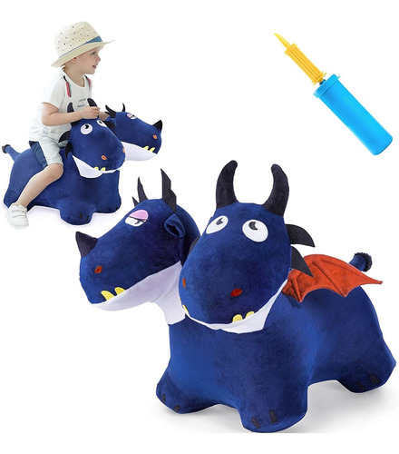 Iplay Bouncypals Ilearn Azul Caballo Hinchable Juguete ...