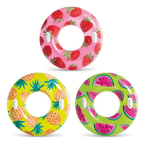 Llanta Salvavidas Inflable Frutas Tropicales Fruit Intex