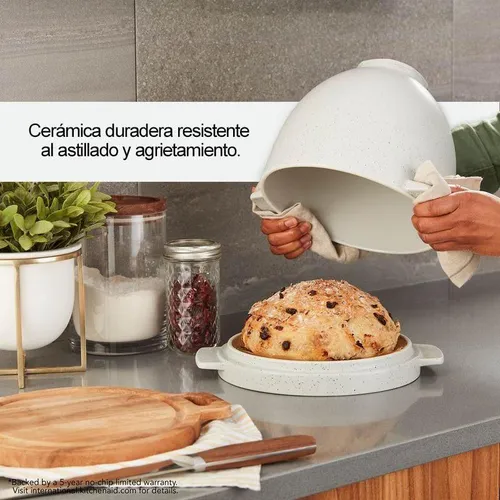 Bowl Para Batidor Y Horneado Pan Con Tapa 5lt