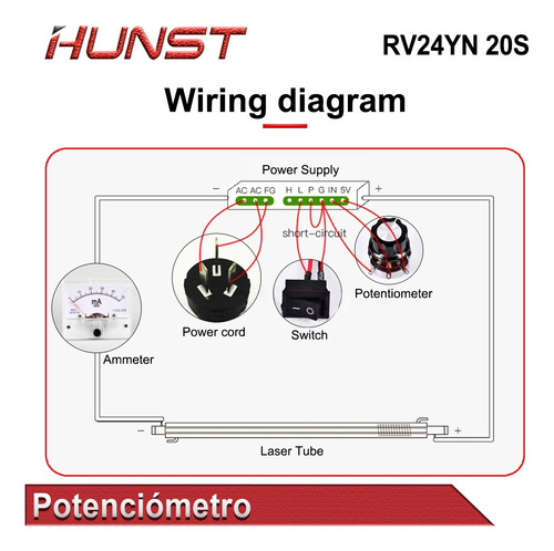 Potenciómetro Velocidad Una Sola Vuelta Del Inversor Hunst