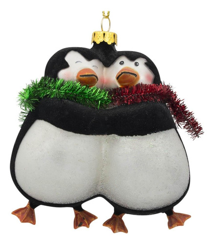 Bestpysanky Pareja De Pinguinos Enamorados Adorno Navideno