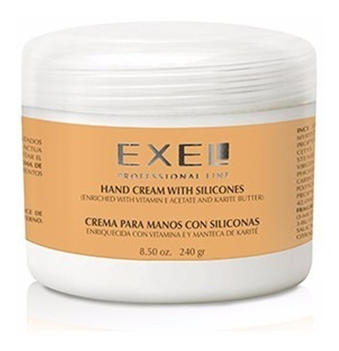 Crema Para Manos Karite Silicona Vitamina E Exel X 250gr