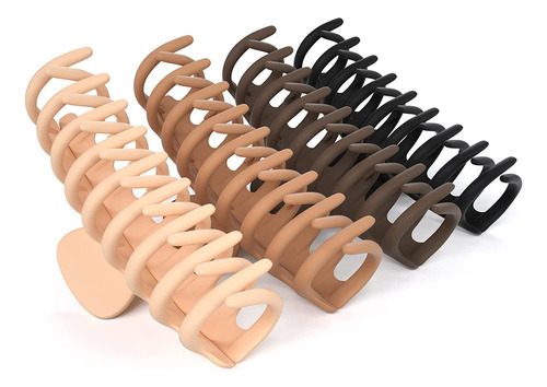 Clm Pinzas Grandes Para Cabello Grueso Y Fino, Paquete De