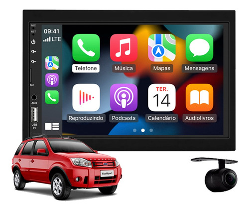 Central Multimidia Apple Carplay Ford Ecosport 2007 2008