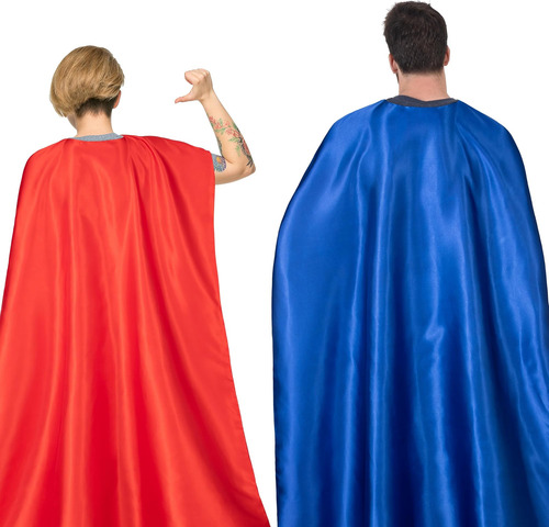 Juego De Máscara Y Capa De Superhéroe Para Adultos: Capas Y