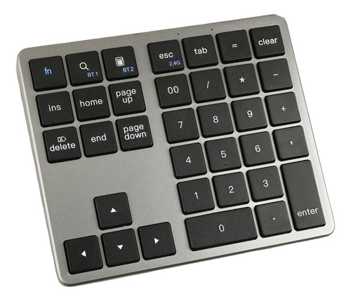 Teclado Numérico, Teclado Numérico Plata Y Gris