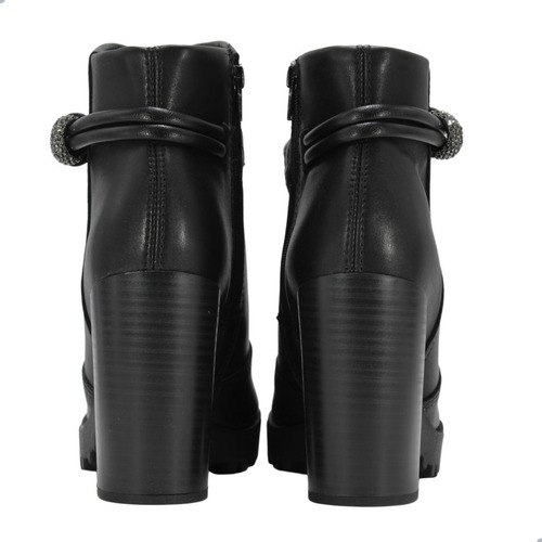 Coturno Cano Baixo Adulto Moleca Salto Alto Preto