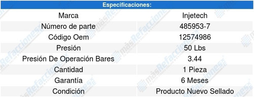 Regulador Presion Gasolina C6500 Kod 8cil 7.4l 99-00 8313228