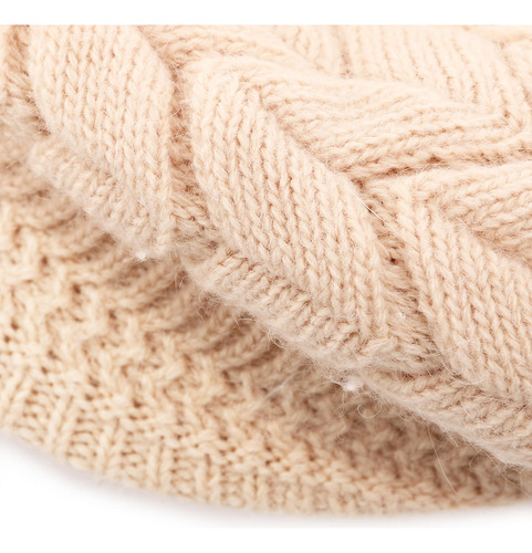 Gorro De Punto Cálido Para Mujer Con Visera Para Esquí De Ni