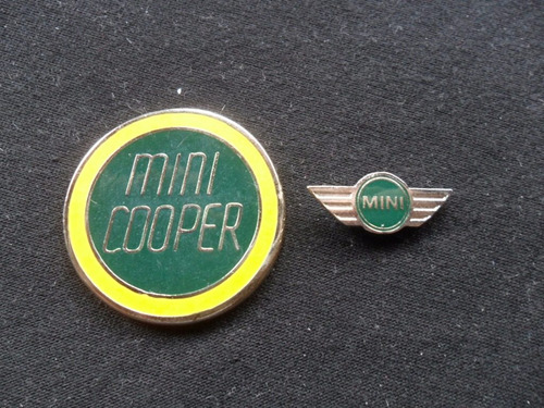 Mini Cooper Escudito + Pin Ingles Microcuope Insignia