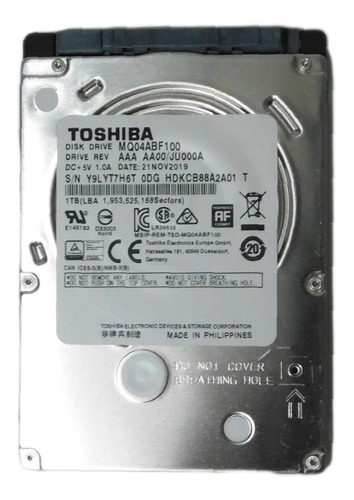 Disco Duro 1 Tb Toshiba Slim Portatil-xbox-play4 Sata Hdd