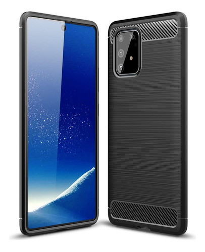 Funda Tpu Antigolpe Carbono Para Samsung  Galaxy S10 Lite