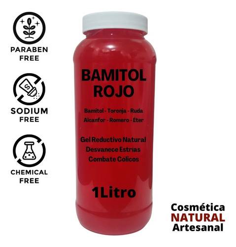 Bamitol Rojo Gel Reductivo Natural 1 Litro