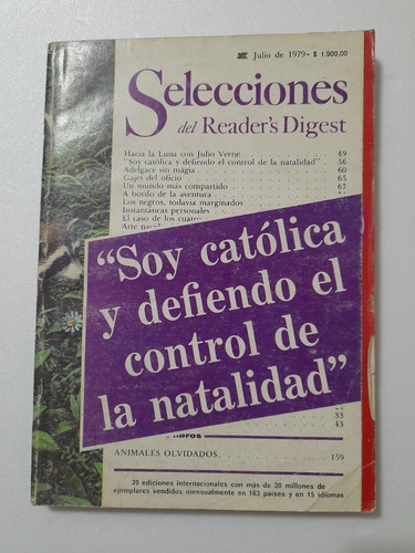 Revista Selecciones Del Readers Digest Julio 1979 Español