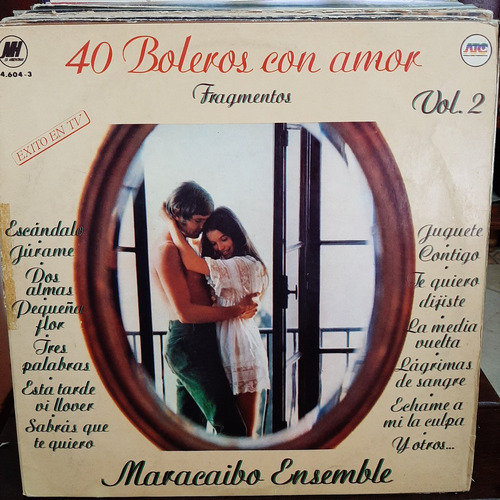 Vinilo Maracaibo Ensemble 40 Boleros Con Amor Volumen 2 M2