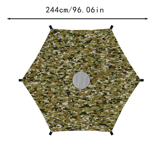Toldo Para Trampolín, Cubierta Protectora Solar Para 2,44 M