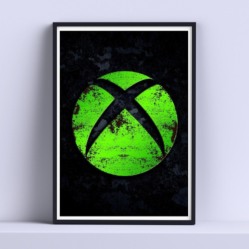 Cuadro Xbox Series Moderno Decorativo 30x40cm Con Vidrio