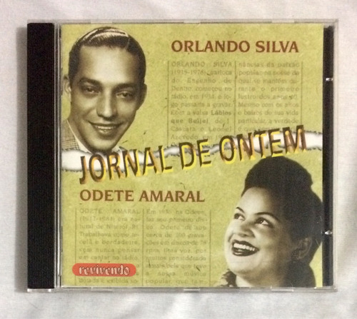 Cd Orlando Silva E Odete Amaral Jornal De Ontem (jbn)