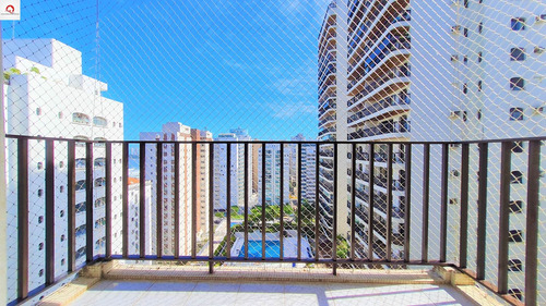 Imagem 2 de 20 de Praia Das Pitangueiras, Guarujá, Calçadão, Vista Para O Mar, 130m², 4 Dormitórios, 2 Suítes, Sala Para 3 Ambientes, 1 Vaga De Garagem - Ap05869 - 69445096