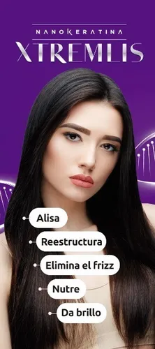 Alisado De Nano Keratina Xtremlis 1 Litro 2 Shampoo