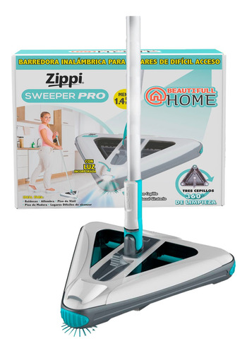 Zippi Sweeper Pro - Escoba Barredora Y Aspiradora Recargable